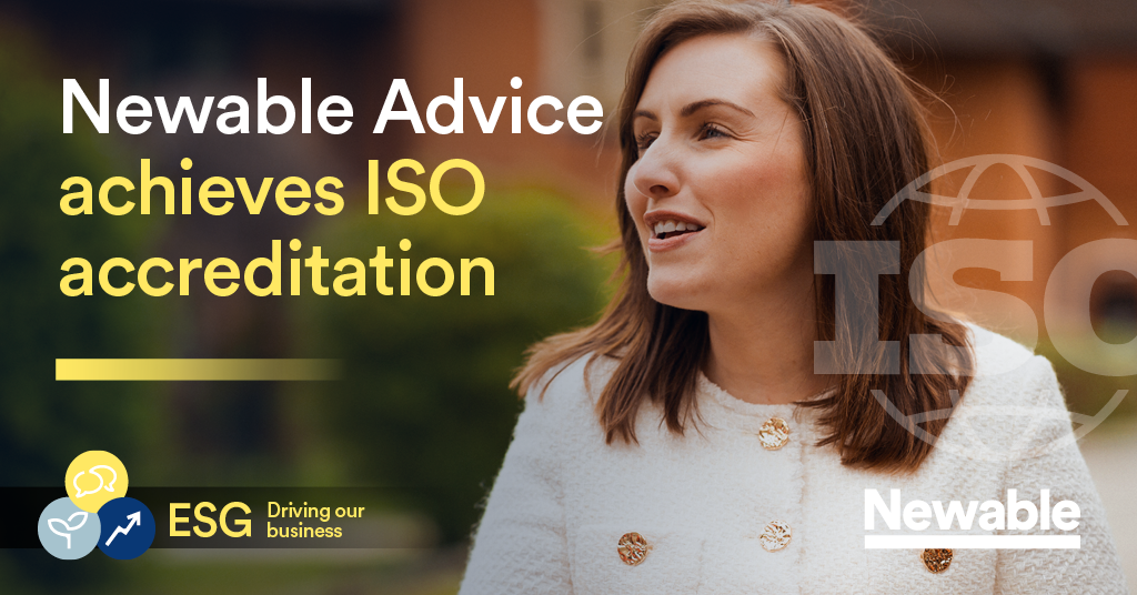 Newable Advice achieves ISO accreditation